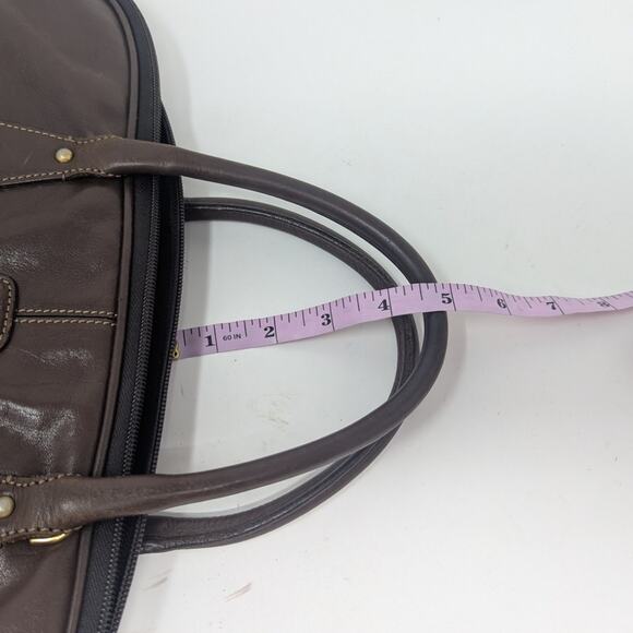 Bric's Leather Top Handle Messenger Bag Brown - Picture 14 of 16